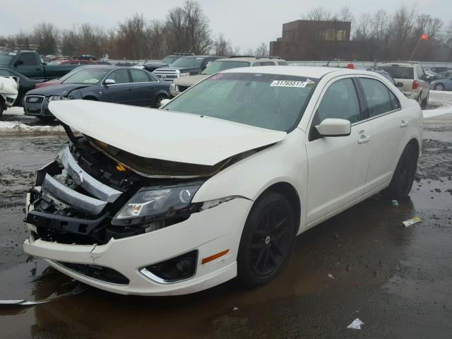 3FAHP0JG8CR181868 - 2012 FORD FUSION SEL WHITE photo 2