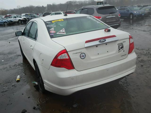 3FAHP0JG8CR181868 - 2012 FORD FUSION SEL WHITE photo 3