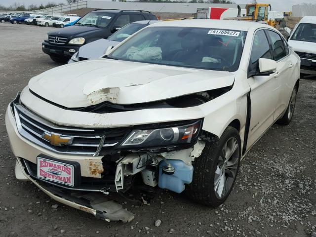 2G1115SL6E9270958 - 2014 CHEVROLET IMPALA LT WHITE photo 2