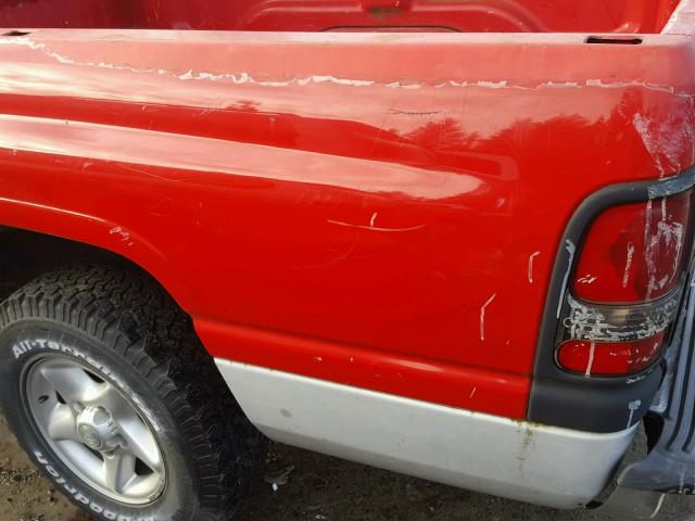 3B7HC13Y4XG153035 - 1999 DODGE RAM 1500 RED photo 9