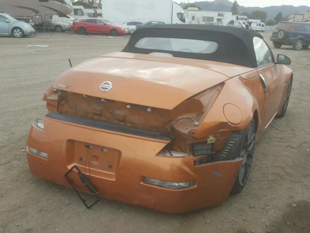 JN1AZ36A46M452274 - 2006 NISSAN 350Z ROADS ORANGE photo 4