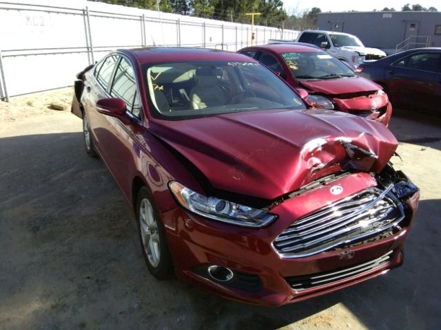 3FA6P0HD7ER386099 - 2014 FORD FUSION SE RED photo 1