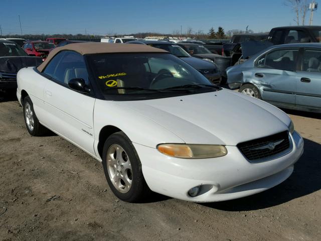 3C3EL55H1YT246082 - 2000 CHRYSLER SEBRING JX WHITE photo 1