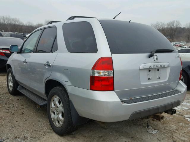 2HNYD18882H504750 - 2002 ACURA MDX TOURIN SILVER photo 3