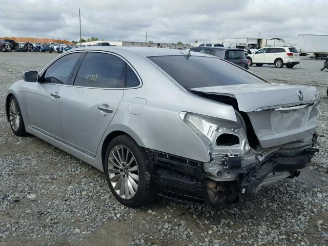 KMHGH4JH3EU074253 - 2014 HYUNDAI EQUUS SIGN GRAY photo 3