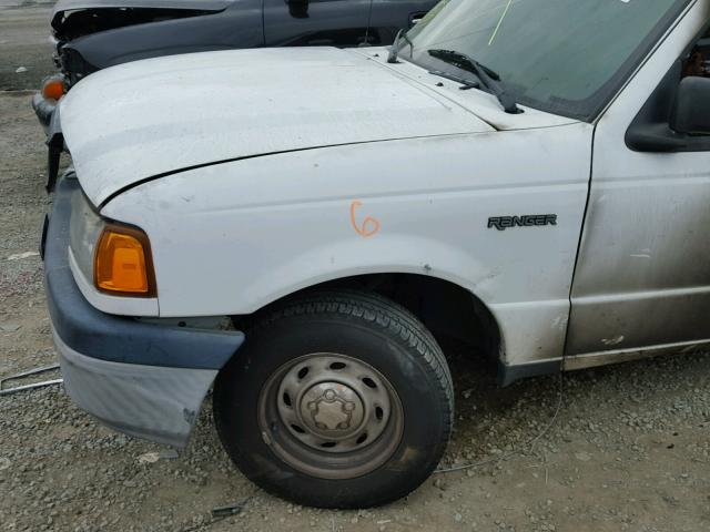 1FTYR10D05PA70243 - 2005 FORD RANGER WHITE photo 9