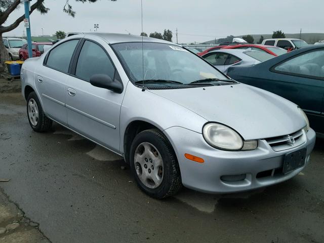 1B3ES16C22D554130 - 2002 DODGE NEON S SILVER photo 1