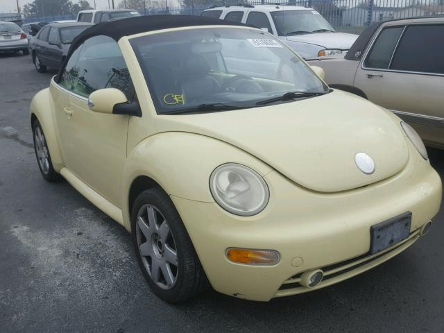 3VWDD21Y73M325376 - 2003 VOLKSWAGEN NEW BEETLE 黄色 照片 1