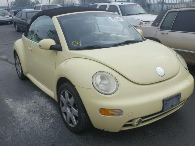 3VWDD21Y73M325376 - 2003 VOLKSWAGEN NEW BEETLE YELLOW photo 1