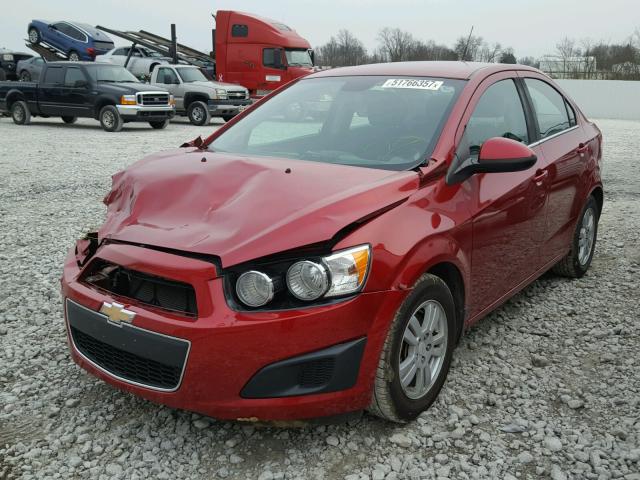 1G1JC5SHXC4168701 - 2012 CHEVROLET SONIC LT RED photo 2