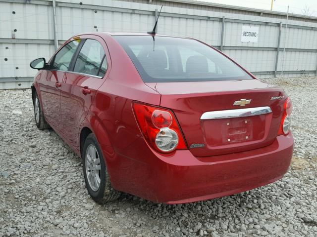 1G1JC5SHXC4168701 - 2012 CHEVROLET SONIC LT RED photo 3