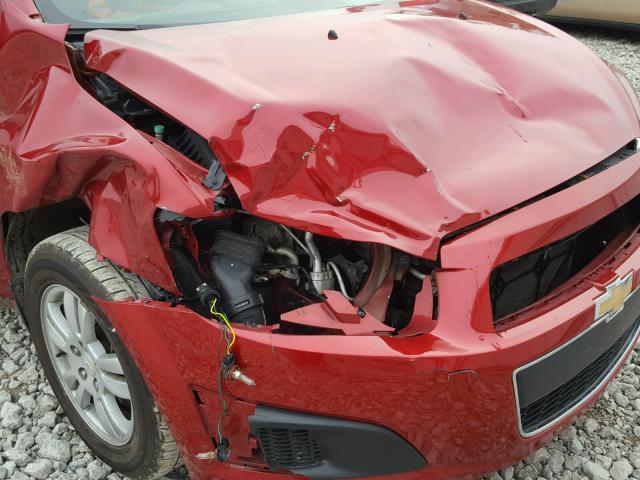 1G1JC5SHXC4168701 - 2012 CHEVROLET SONIC LT 红色 照片 9