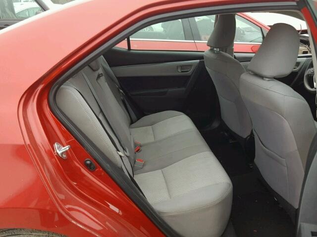 5YFBURHE5FP303517 - 2015 TOYOTA COROLLA L RED photo 6