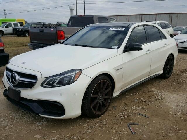 WDDHF7GB7EA862964 - 2014 MERCEDES-BENZ E 63 AMG-S WHITE photo 2