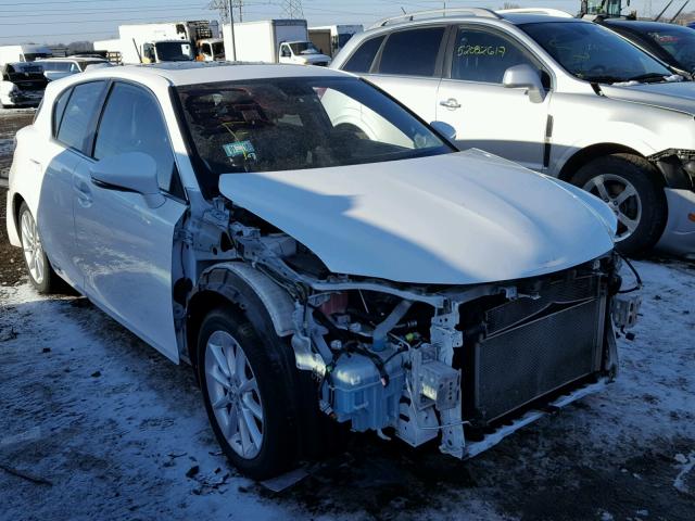 JTHKD5BH9B2025739 - 2011 LEXUS CT 200 WHITE photo 1