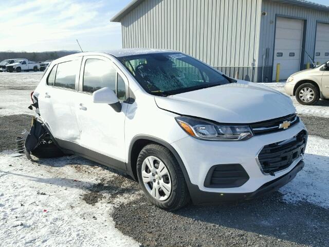 KL7CJKSB3HB225255 - 2017 CHEVROLET TRAX LS WHITE photo 1