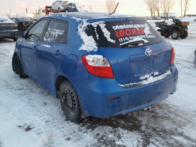 2T1KE40E19C004591 - 2009 TOYOTA COROLLA MA BLUE photo 3