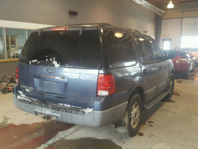 1FMPU16W03LA12720 - 2003 FORD EXPEDITION BLUE photo 4