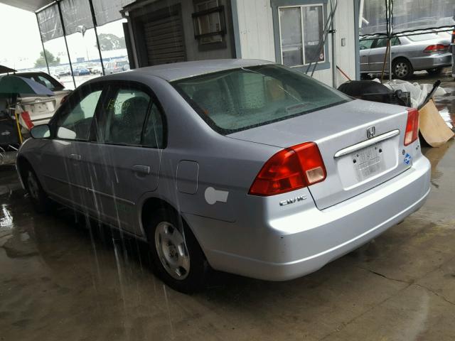 1HGEN26552L000147 - 2002 HONDA CIVIC GX GRAY photo 3