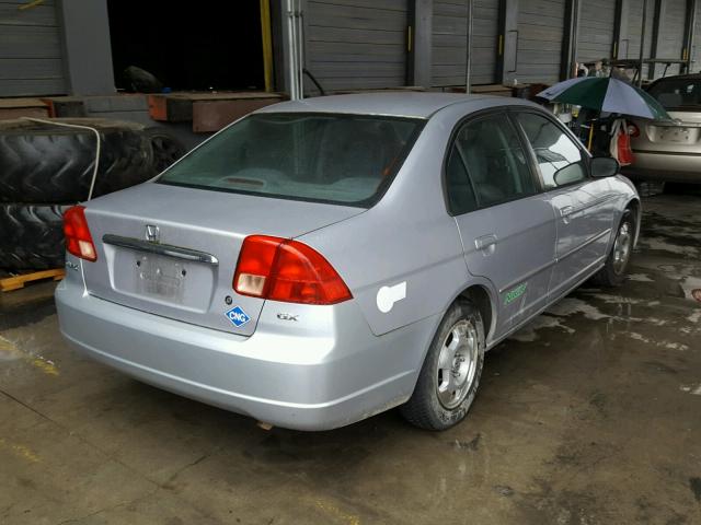 1HGEN26552L000147 - 2002 HONDA CIVIC GX GRAY photo 4