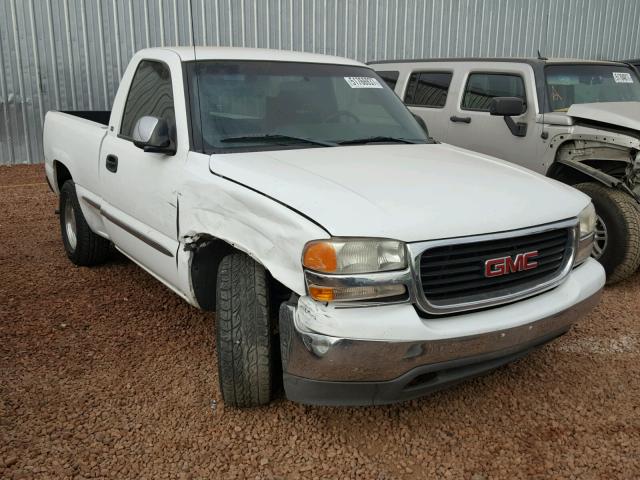 1GTEC14V71Z112591 - 2001 GMC NEW SIERRA WHITE photo 1