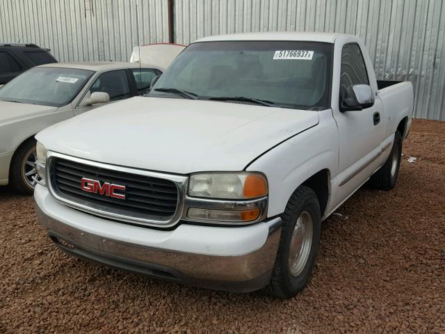 1GTEC14V71Z112591 - 2001 GMC NEW SIERRA WHITE photo 2