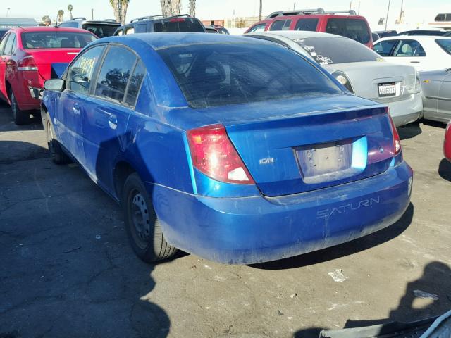 1G8AJ52F44Z221516 - 2004 SATURN ION LEVEL BLUE photo 3