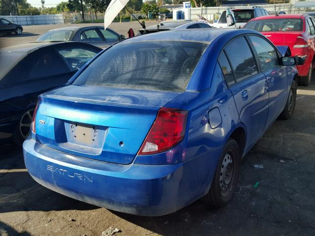 1G8AJ52F44Z221516 - 2004 SATURN ION LEVEL BLUE photo 4