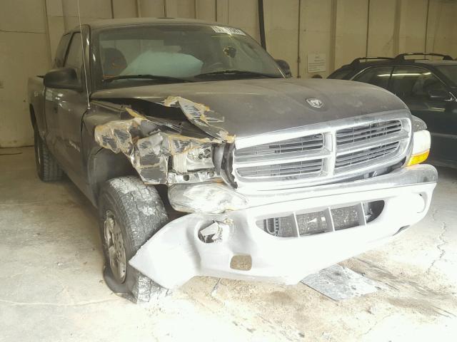 1B7GG42X22S500647 - 2002 DODGE DAKOTA SLT GRAY photo 1