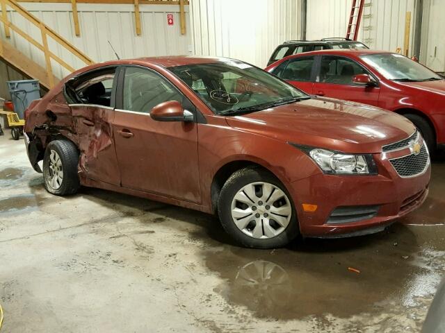 1G1PF5SC7C7408999 - 2012 CHEVROLET CRUZE LT ORANGE photo 1