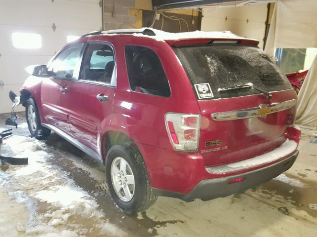 2CNDL13F566202830 - 2006 CHEVROLET EQUINOX LS MAROON photo 3