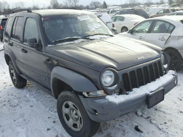 1J4GL48K15W553547 - 2005 JEEP LIBERTY SP GRAY photo 1