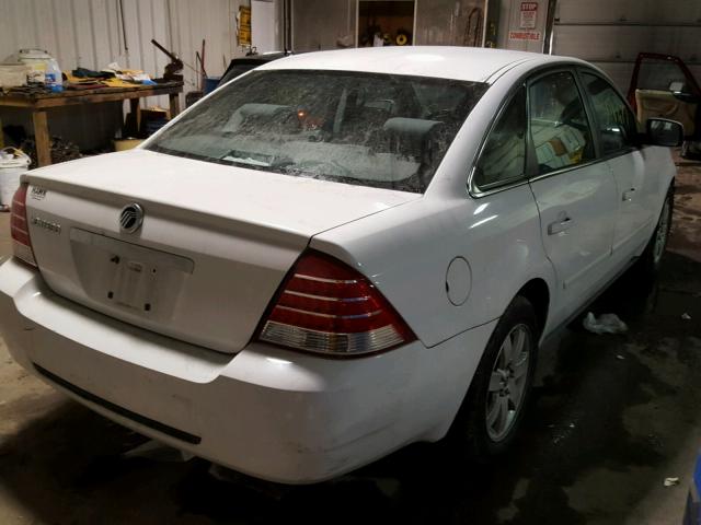 1MEFM40145G624296 - 2005 MERCURY MONTEGO LU WHITE photo 4