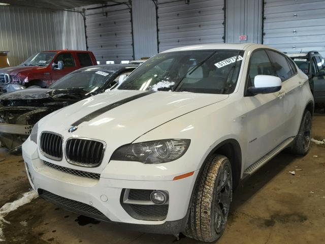 5UXFG2C55E0K41437 - 2014 BMW X6 XDRIVE3 WHITE photo 2