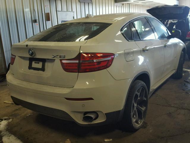 5UXFG2C55E0K41437 - 2014 BMW X6 XDRIVE3 WHITE photo 4