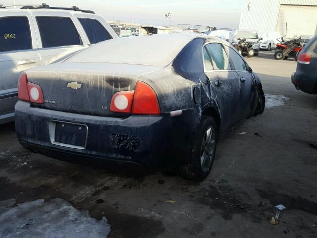1G1ZG57B99F249035 - 2009 CHEVROLET MALIBU LS BLUE photo 4