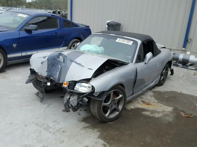 JM1NB3531X0116029 - 1999 MAZDA MX-5 MIATA SILVER photo 2