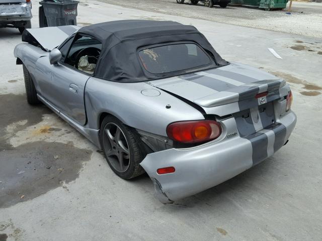 JM1NB3531X0116029 - 1999 MAZDA MX-5 MIATA SILVER photo 3