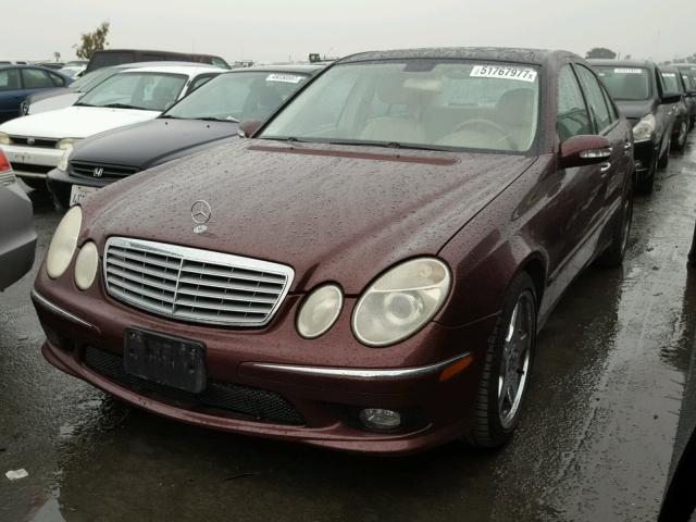 WDBUF56J06A871852 - 2006 MERCEDES-BENZ E 350 BURGUNDY photo 2