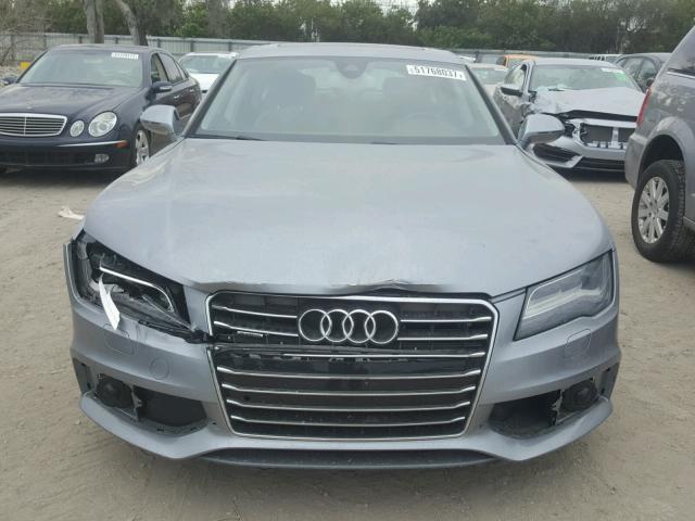 WAU2GAFC3DN075874 - 2013 AUDI A7 PRESTIG SILVER photo 9