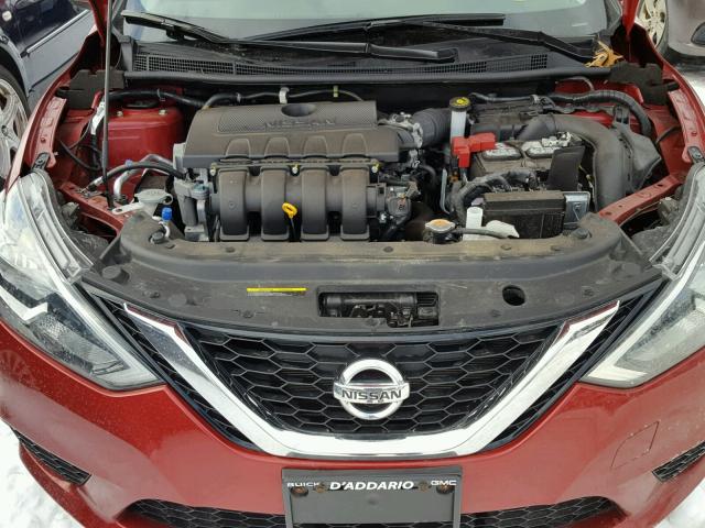 3N1AB7AP9GL681164 - 2016 NISSAN SENTRA S RED photo 7