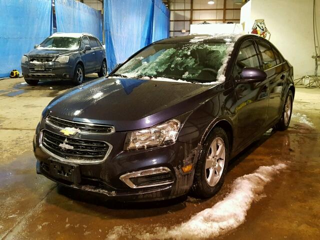 1G1PC5SB3F7194629 - 2015 CHEVROLET CRUZE LT BLUE photo 2