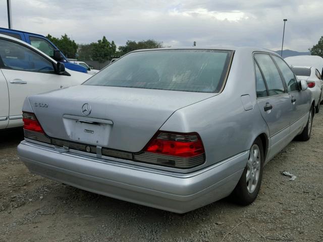 WDBGA51G7VA373945 - 1997 MERCEDES-BENZ S 500 SILVER photo 4