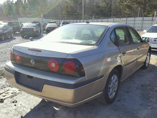 2G1WF52E159124895 - 2005 CHEVROLET IMPALA TAN photo 4