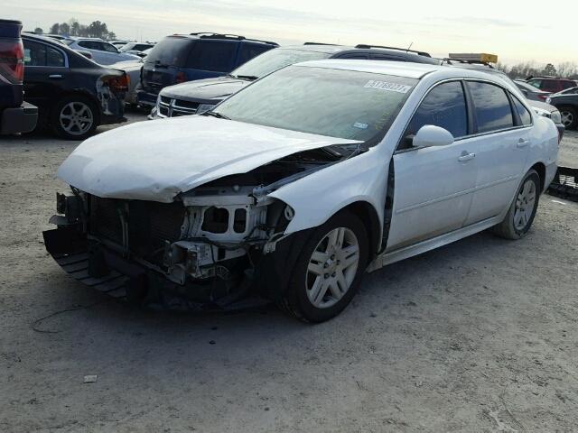 2G1WB5EK6B1333167 - 2011 CHEVROLET IMPALA LT WHITE photo 2