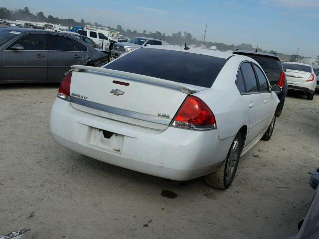 2G1WB5EK6B1333167 - 2011 CHEVROLET IMPALA LT WHITE photo 4