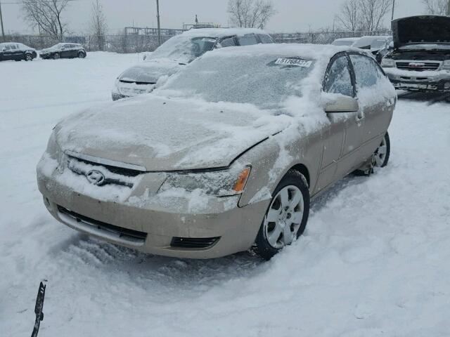 KMHET46C36A082911 - 2006 HYUNDAI SONATA GL BEIGE photo 2