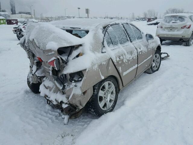 KMHET46C36A082911 - 2006 HYUNDAI SONATA GL BEIGE photo 4