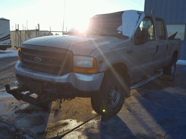 1FTNW21S11EA22657 - 2001 FORD F250 SUPER BEIGE photo 2