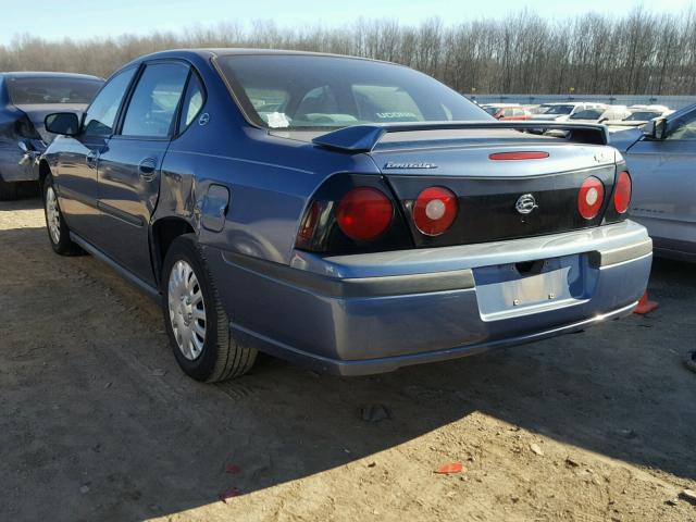 2G1WF52E5Y9170346 - 2000 CHEVROLET IMPALA BLUE photo 3